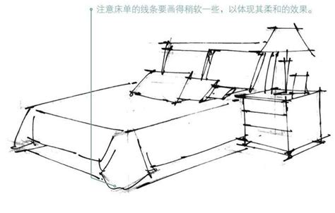 床的畫法|單體家具怎麼繪製？分步驟教你畫沙發和床，適合0基。